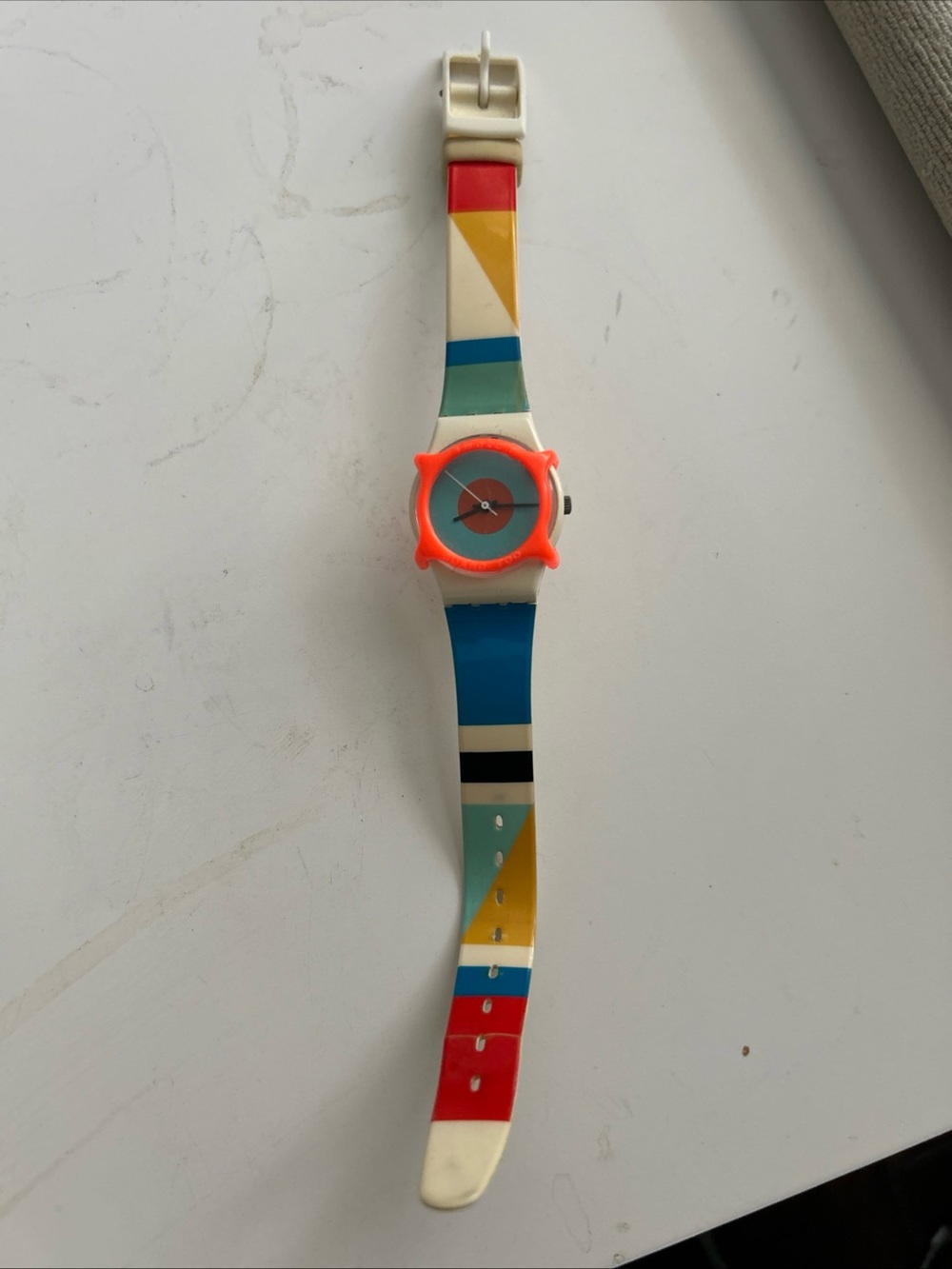 Vintage 1988 swatch Nab light women’s Lw-118 with guard